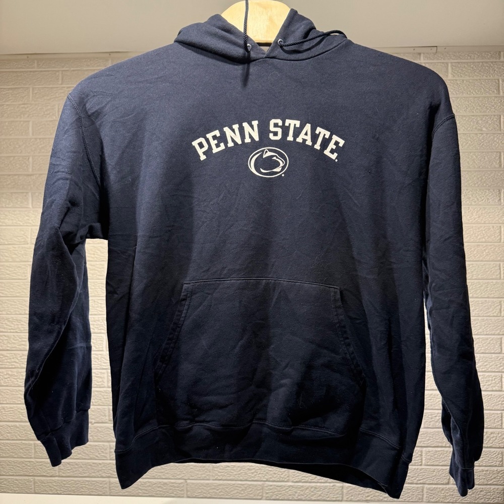 Champion Penn State Nittany Lions Navy Blue Hoodie Sweatshirt Athletic Apparel